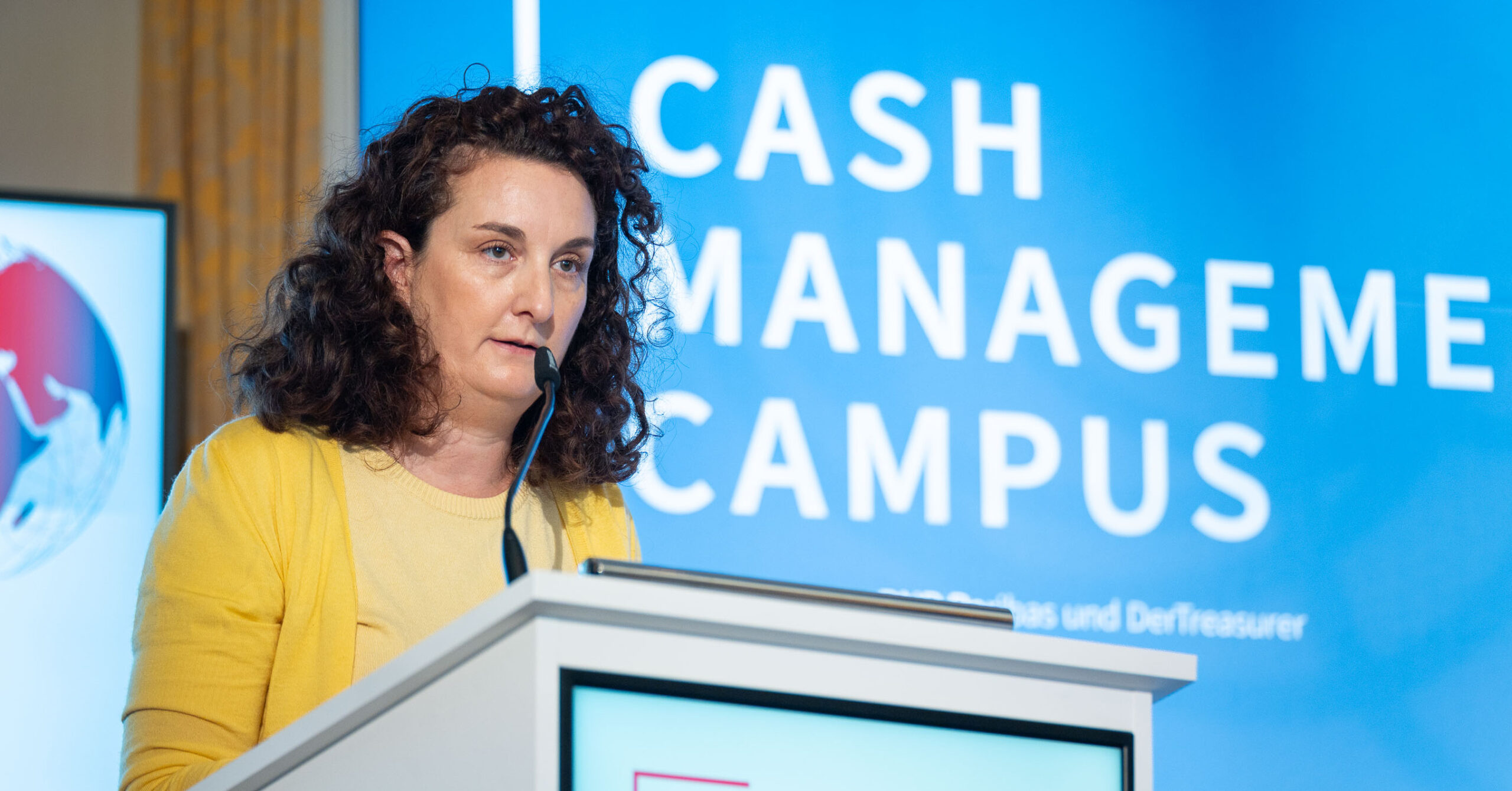 Liane Santenero hat auf dem diesjährigen Cash Management Campus gesprochen. Foto: Johannes Jost